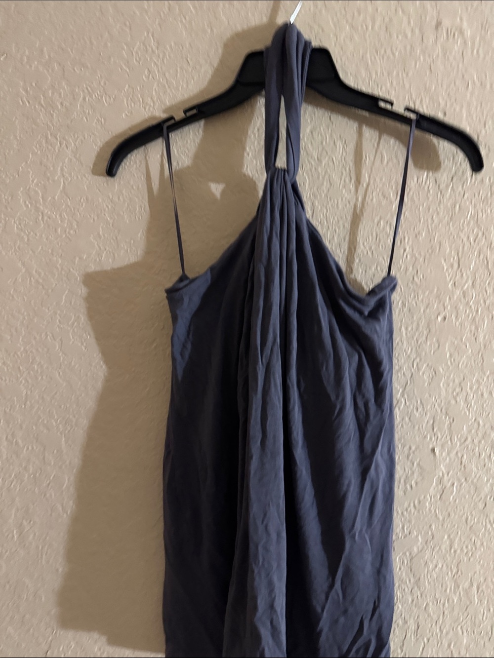 Express Slate Blue Halter Neck Spaghetti Strap Top